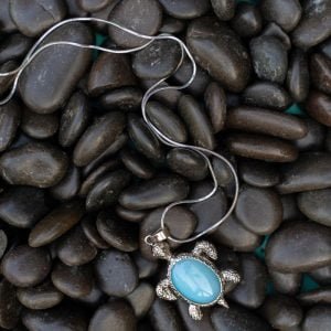 Large Moonstone Turtle Pendant